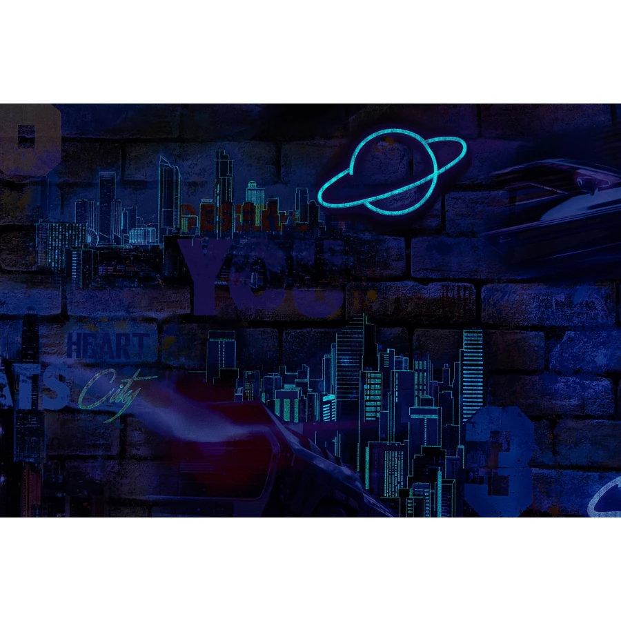 Обои флизелиновые Palitra Home HomeColor Pulse синие HC71616-56 1.06х10.05 м