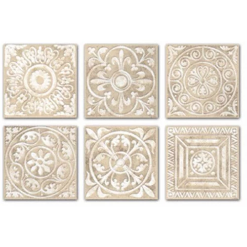 Керамогранит Kerama Marazzi Сонет Вставка матовая бежевая A1294\SG1550 4,7x4,7 см