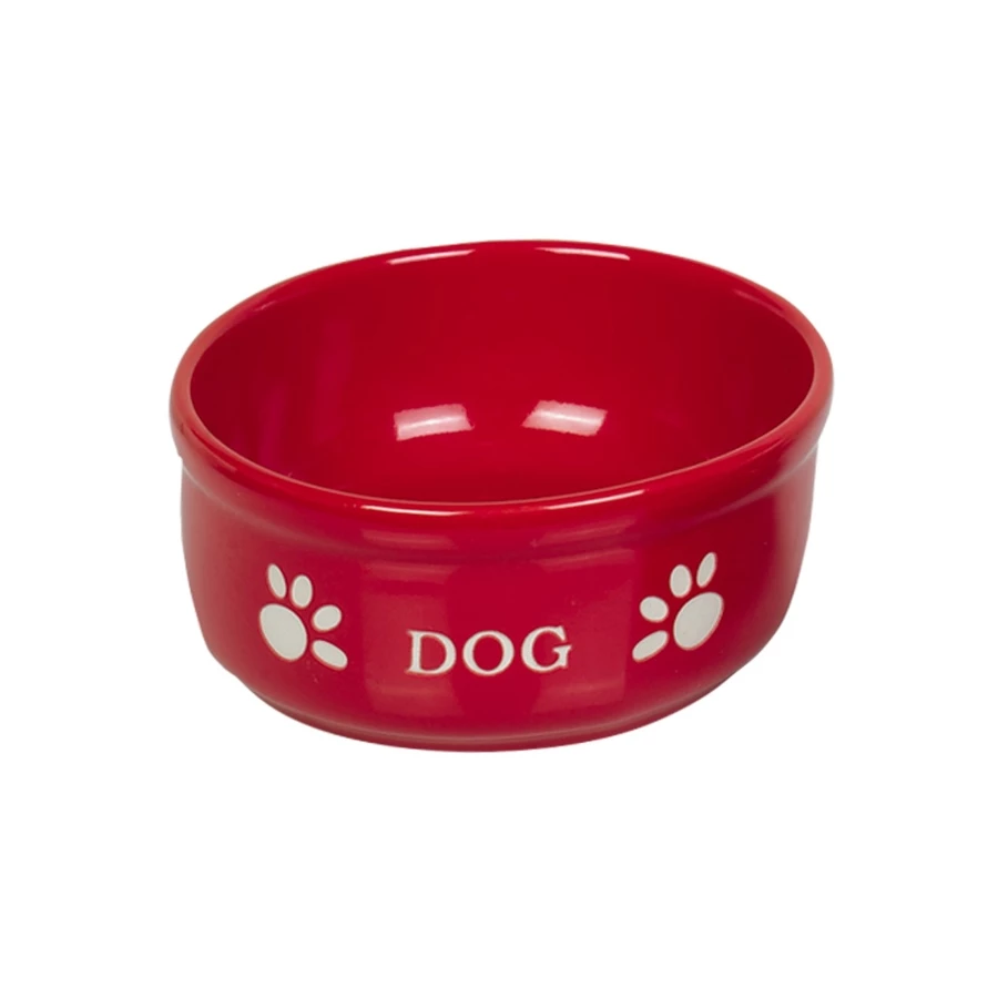 Миска Nobby Dog красная с рисунком керамика 0,46 л