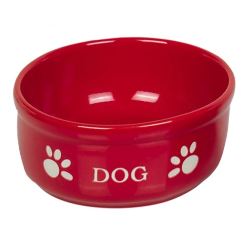 Миска Nobby Dog красная с рисунком керамика 0,46 л