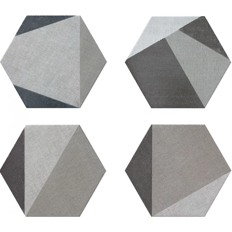 Керамогранит Realonda Ceramica Hextangram Fabric Grey 33*28,5 