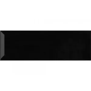 Плитка настенная Monopole Negro Brillo Bisel 10x30 см