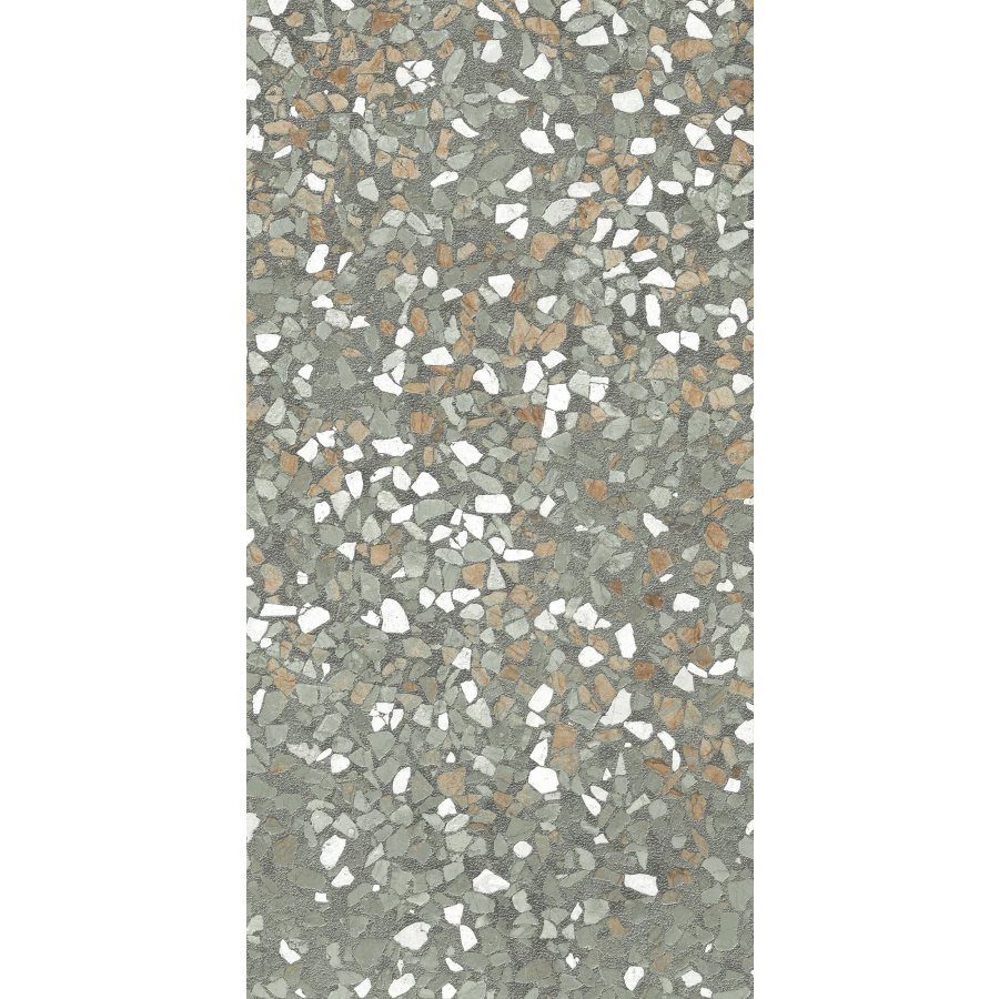 Керамогранит Creanza Veneziano Terra Verde Shape+Glue Art 3D-глазурь матовый зелёный SH1009-G 120х60 см