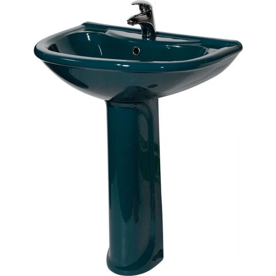 Умывальник с пьедесталом Оскольская Керамика Престиж 55 зеленый 45125100302