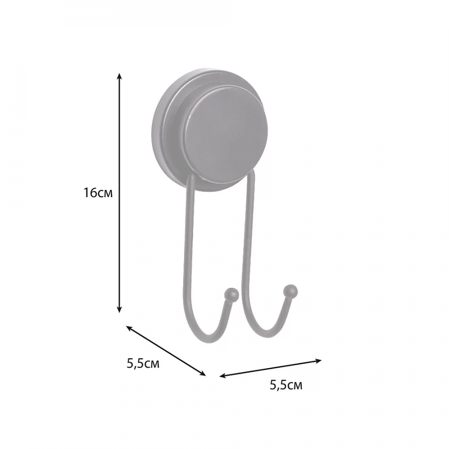 Крючок Fixsen двойной Magic black FX-45005A