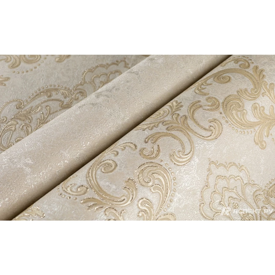 Обои флизелиновые Аспект Эмилия Бежевый 70556-12 1,06х10,05 м