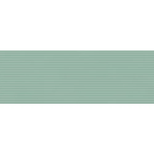 Плитка настенная Rondine Brio Shangai Menta Ret матовая зеленая J93877 100х33,3 см