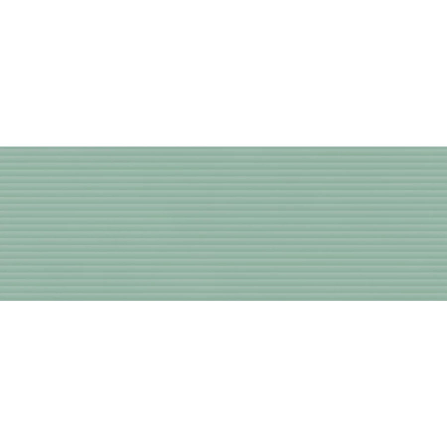 Плитка настенная Rondine Brio Shangai Menta Ret матовая зеленая J93877 100х33,3 см