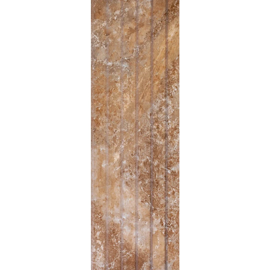 Плитка настенная Sina Tile Cemento Brown Rustic B 9992 глянцевая коричневая 90х30 см