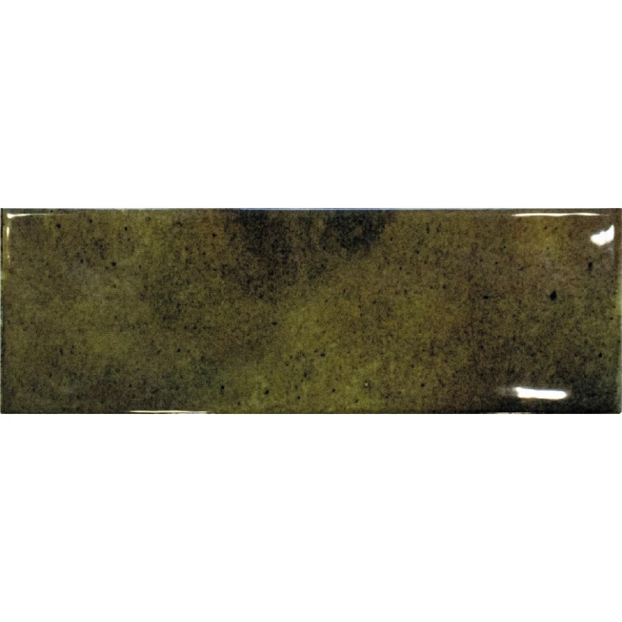 Плитка настенная Decocer Jazz Olive глянцевая оливковая 22,5х7,5 см
