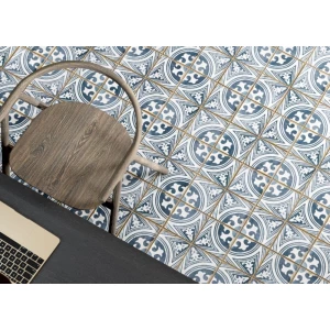 Керамическая плитка Harmony Peronda Casablanca Anfa матовая бело-голубая 0278029412 12,5х12,5 см