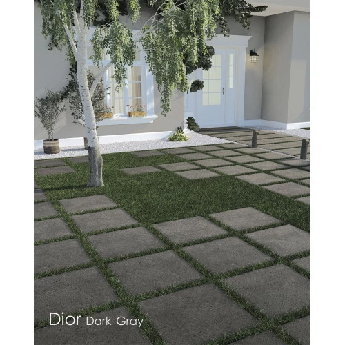 Керамогранит Meili Ceramica Dior Dark Gray матовый тёмно-серый 60х60 см