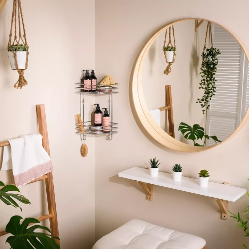 Полка угловая ЧМЗ Стамбул 501-005-01 хром 22,2х22,2х43,7 см