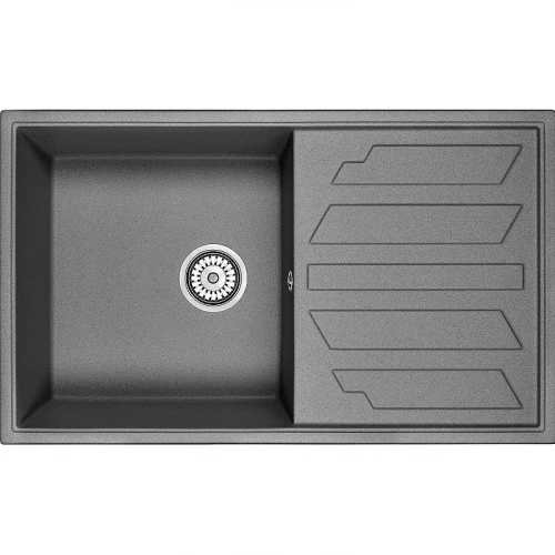 Кухонная мойка Granula 8601, ГРАФИТ 86х50 см