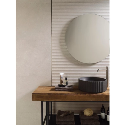 Плитка настенная Porcelanosa Саваннах Сализа Десо / Savannah Caliza Deco матовая бежевая 100330300 150х59,6 см