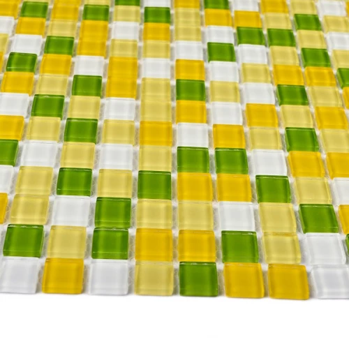 Мозаика Bonaparte Стеклянная мозаика Tropic 15х15 глянцевая желтая 30х30 см