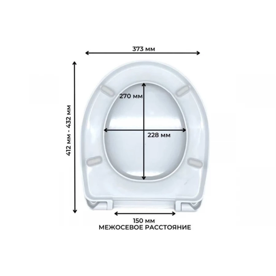 Крышка-сидение Santek Анимо дюропласт 1.WH10.6.914