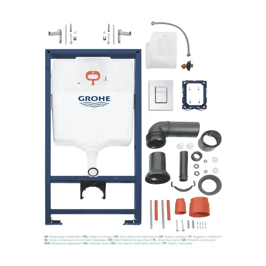 Инсталляция для подвесного унитаза Grohe Rapid SL 3 в 1 с кнопкой смыва 38772001