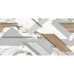 Керамогранит Delacora Loftstyle матовый карвинг бело-серый D120243M 120х60 см