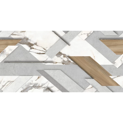 Керамогранит Delacora Loftstyle матовый карвинг бело-серый D120243M 120х60 см