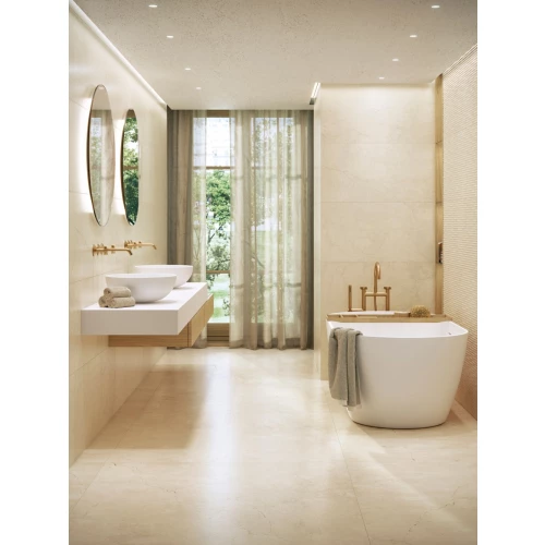 Плитка настенная Porcelanosa Мармол Срема Боне / Marmol Crema Bone матовая кремовая 100381353 120х45 см
