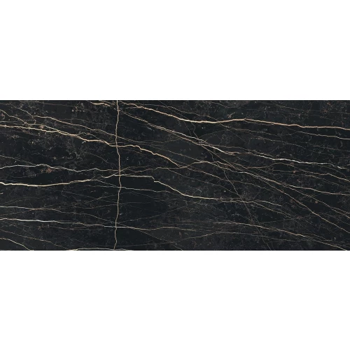 Керамогранит Rex Ceramiche Prexious Thunder Night Glossy глянцевый черный 757740 280х120 см