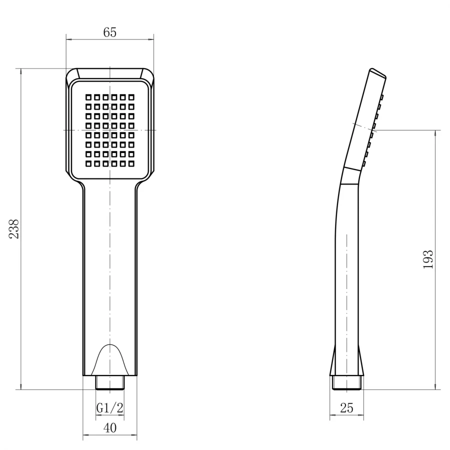 Лейка для душа Fashun хром черный A12-1