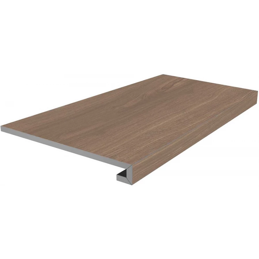 Ступень клееная из керамогранита Kerama Marazzi Альберони матовая коричневая SG644020R/GCF 60х33 см