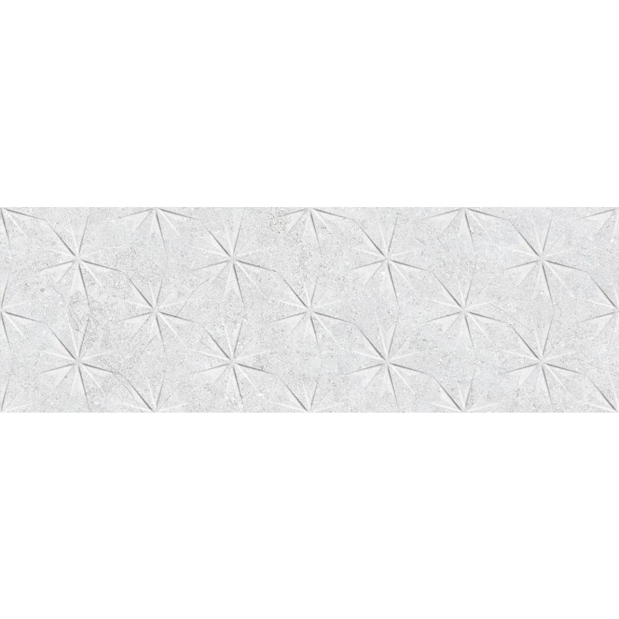 Плитка Saloni Markthal Graphic Light матовая белая 90x30 см