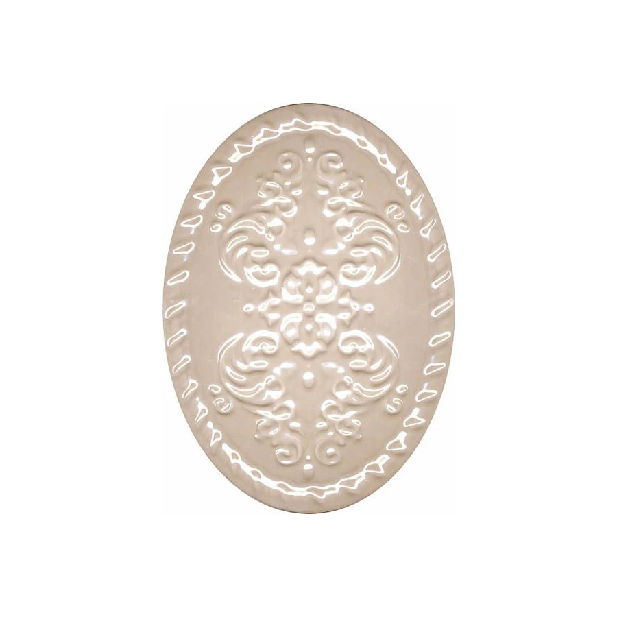 Плитка настенная Kerama Marazzi Силуэт Декор глянцевый бежевый OBA002 16х12 см