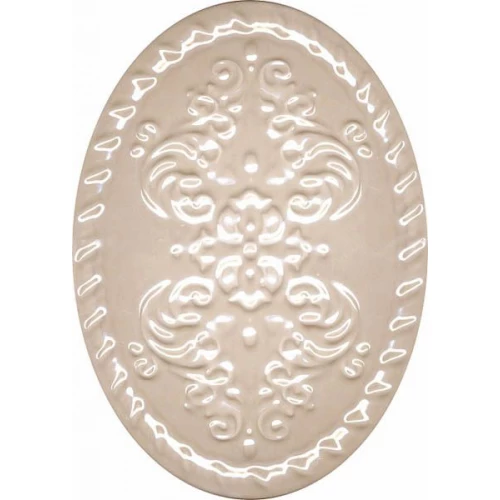 Плитка настенная Kerama Marazzi Силуэт Декор глянцевый бежевый OBA002 16х12 см