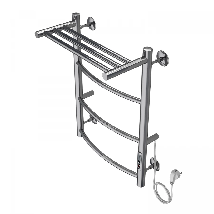 Полотенцесушитель электрический Azario Verona 3 секции с полкой тен справа хром AZ04846P 40x60 см