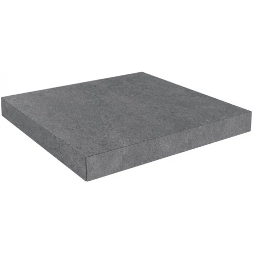 Ступень угловая клееная из керамогранита Kerama Marazzi Фондамента матовая серая DL501120R/GCA 33x33 см