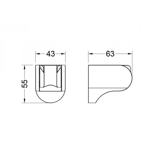 Держатель ручного душа Aquatek AQ2405CR