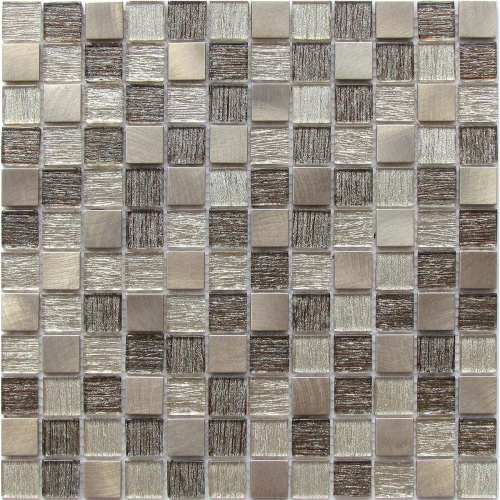 Мозаика Bonaparte Стеклянная мозаика Trend Bronze 23х23 фольгированная глянцевая бронзовая 30х30 см