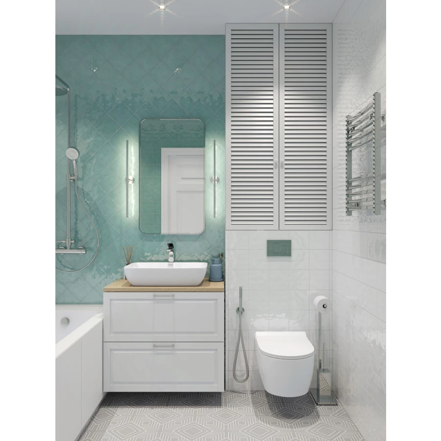 Плитка настенная El Barco Patine Turquesa 15х15 см