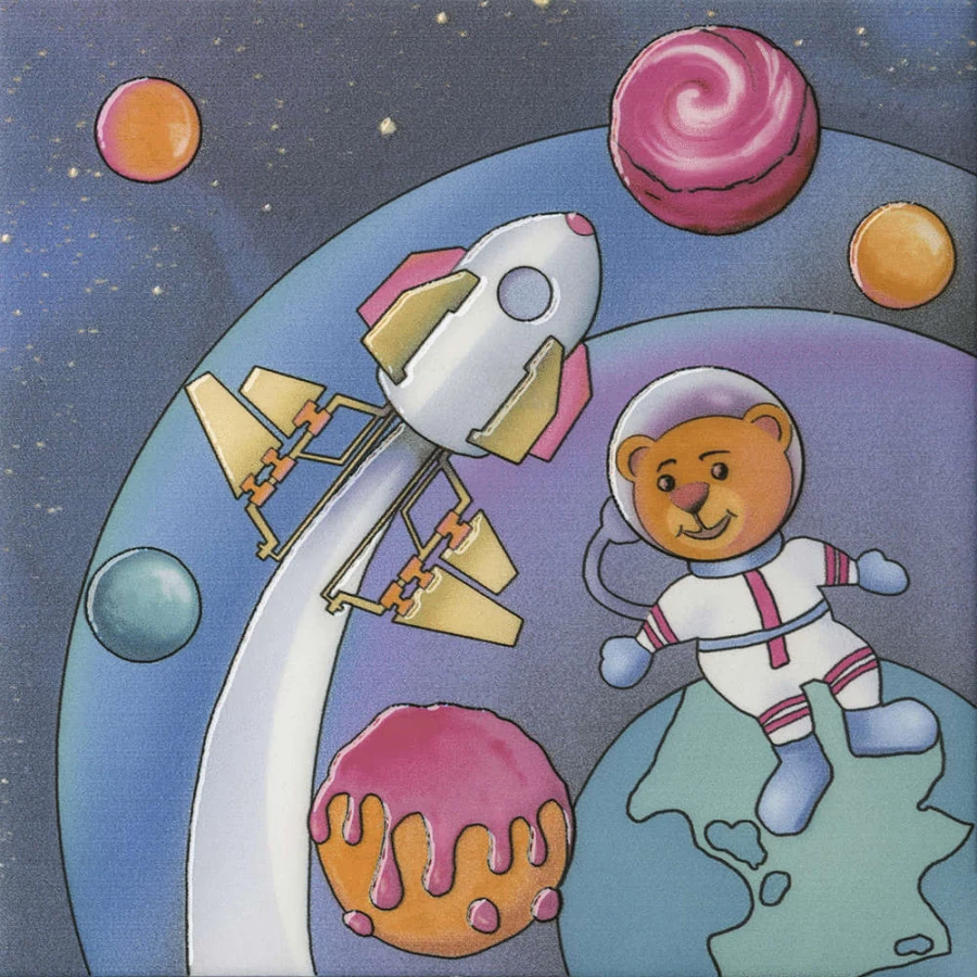 Плитка настенная Kerama Marazzi Космос 2 Декор полуматовый фиолетовый VT/A380/5009 20x20 см