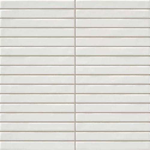 Плитка настенная La Platera Kromo Pencil White глянцевая белая AC48898 35х35 см