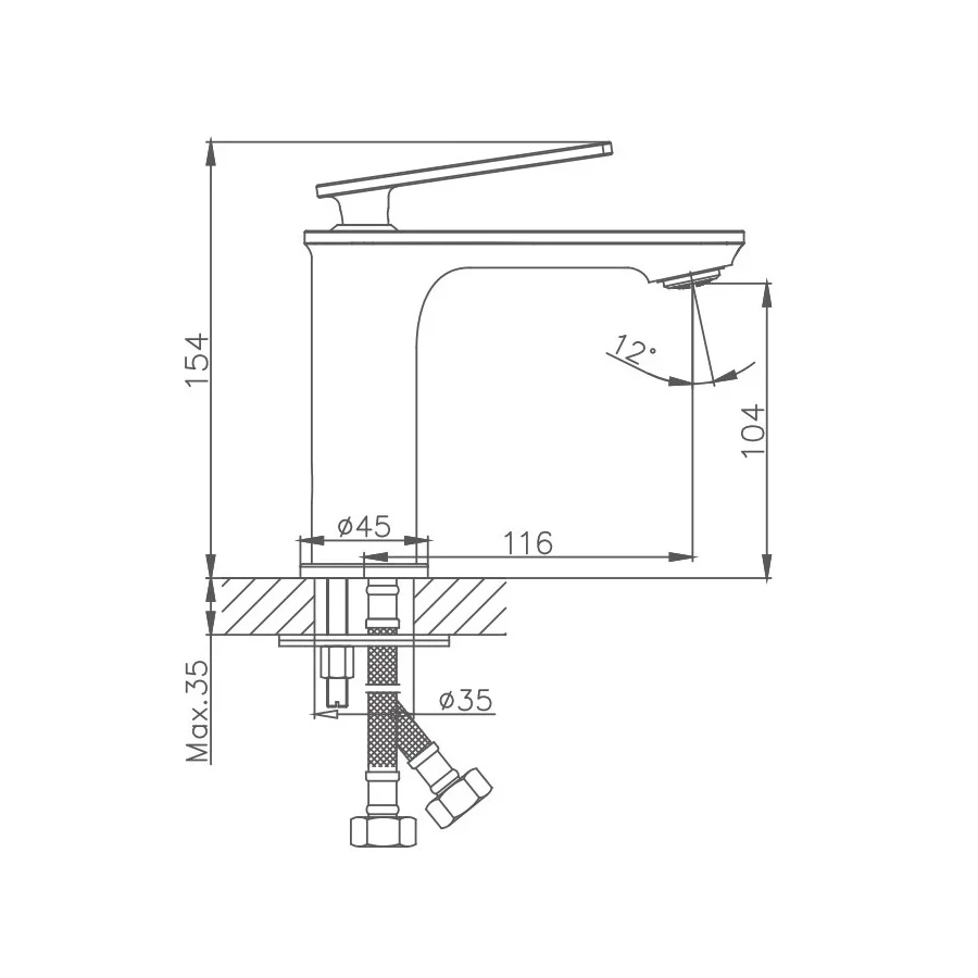 Смеситель для раковины Haiba HB10589