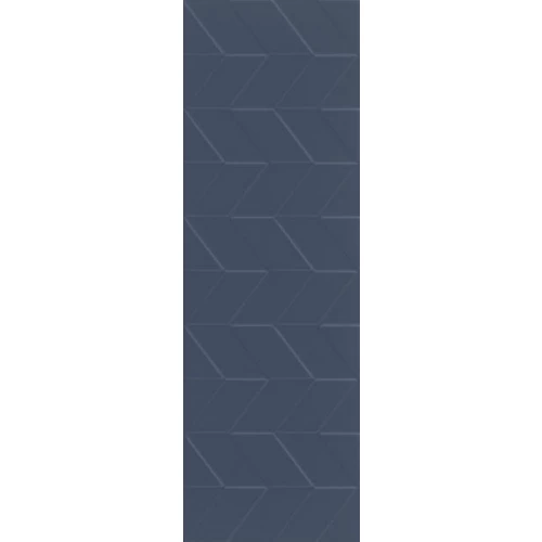 Плитка Meissen Keramik Love You Navy рельеф сатиновая синий 29x89 см