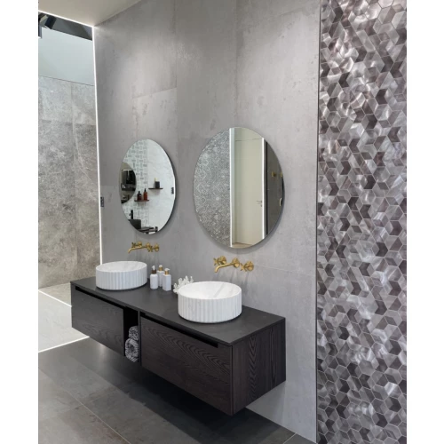 Плитка настенная Porcelanosa Стеел Асеро / Steel Acero матовая серая 100304660 150х59,6 см