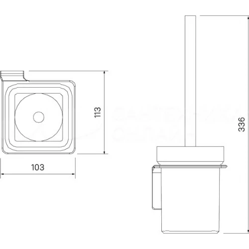 Ерш IDDIS Slide матовое стекло сплав металлов белый матовый SLIWTG0i47