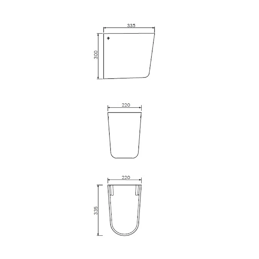 Полупьедестал Am Pm Like C804970WH