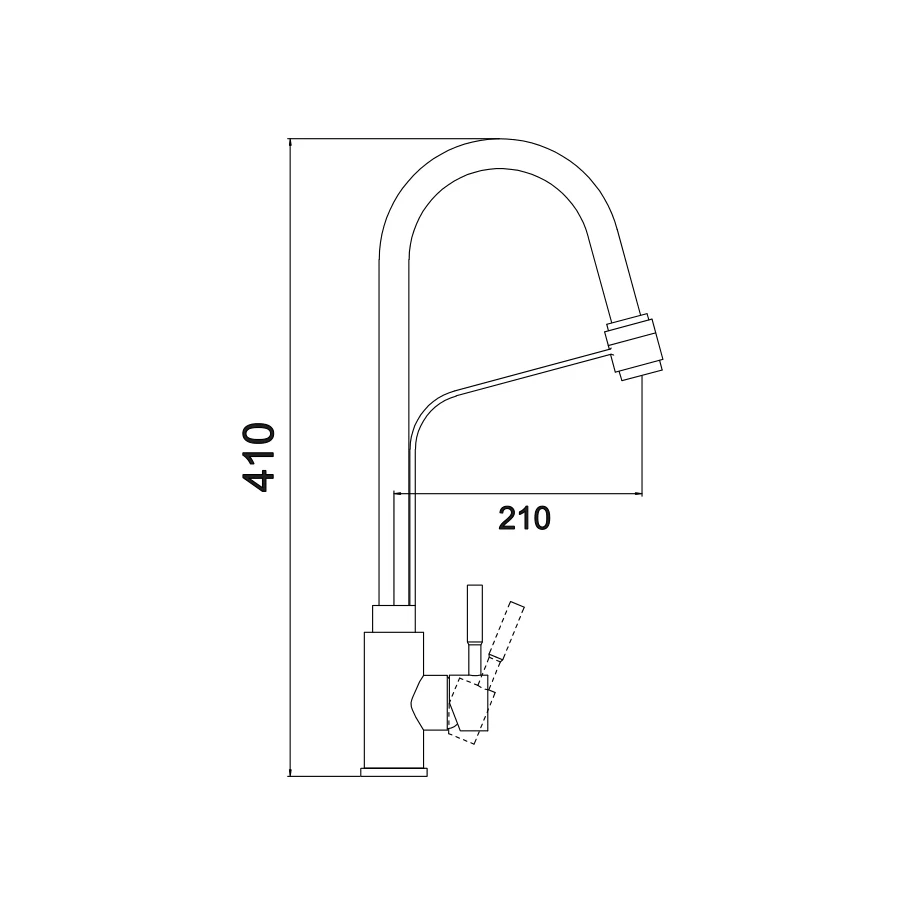 Смеситель для кухонной мойки Fmark FS26829-04 сатин