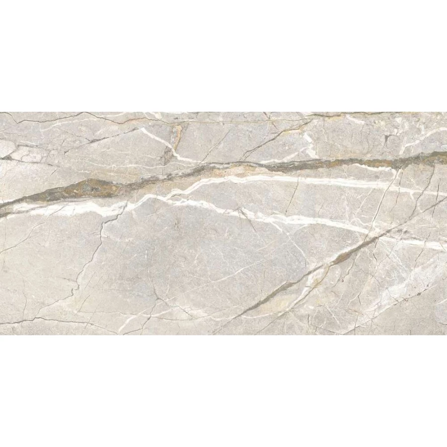 Керамогранит Flaviker Supreme Hedonism Silver Roots Lux глянцевый серый PF60017241 120х60 см