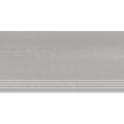 Ступень из керамогранита Kerama Marazzi Про Дабл матовая серая DD201100R\GR 60х30 см
