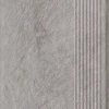 Ступень Paradyz Carrizo Grey Stopnica Prosta Struktura Mat B1a матовая серая 60х30 см