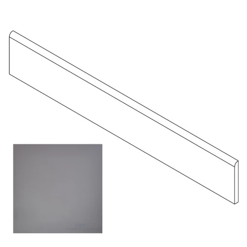 Плинтус Грани Таганая Профи с завальцовкой антрацит матовый GT005M 120х9,5 см