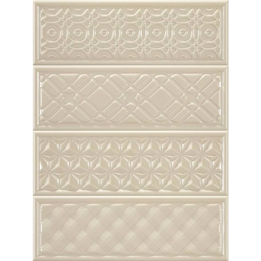 Декор Heralgi Garden Dec Geometry Crema HRL000017 30х10 см