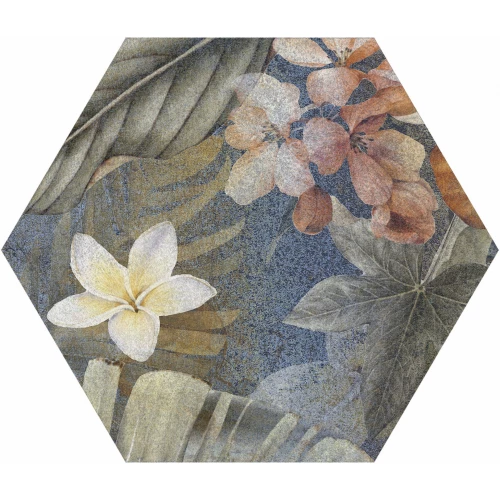 Керамогранит ITC Hibiscus Hexa Blue Matt 26,7х23,2 см